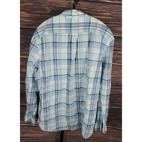 Vineyard Vines Shirt Men's Large Classic Fit Tucker Shirt Long Sleeve Plaid - Picture 7 of 11